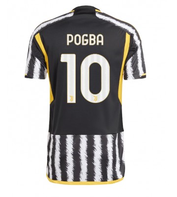 Lacne Muži Futbalové dres Juventus Paul Pogba #10 2023-24 Krátky Rukáv - Domáci